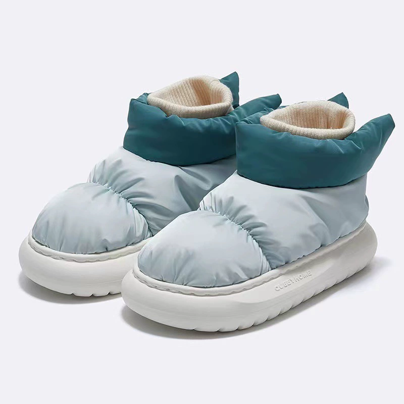 Хлопковые тапочки Stomp Sense Down Водонепроницаемые зимние сапоги 2022 Зимняя верхняя одежда Сумка на каблуке Теплая хлопковая обувь на толстой подошве