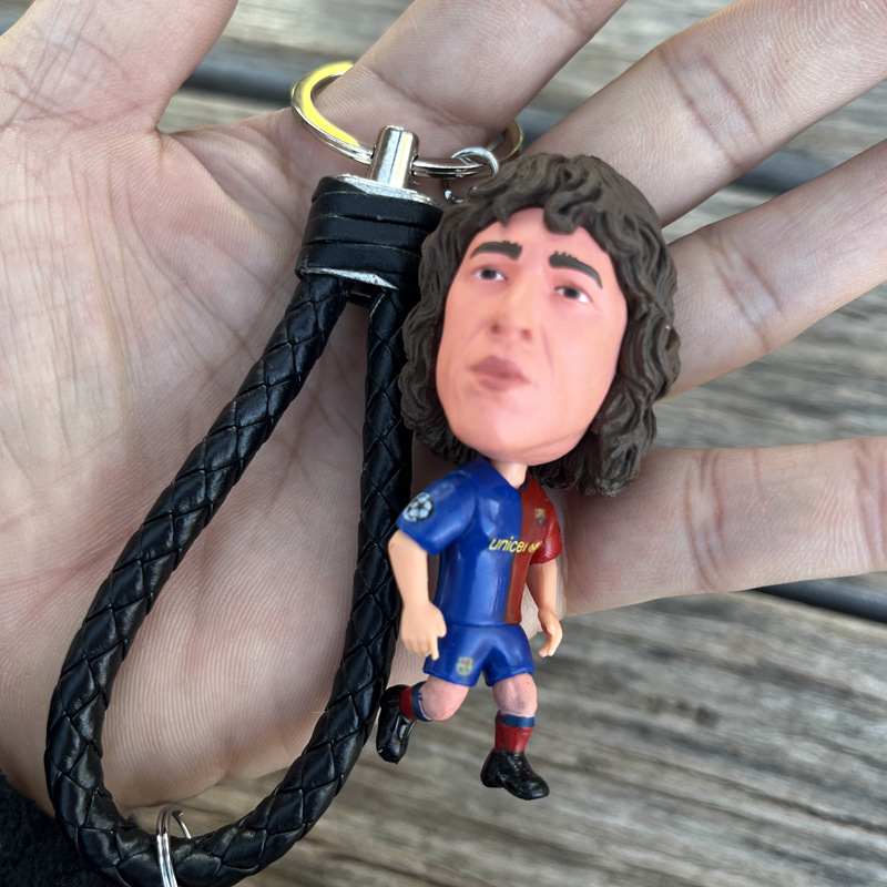 in stock Football Doll Pendant Real Madrid C Ronneymar Salah Messim Bappe Doll Keychain