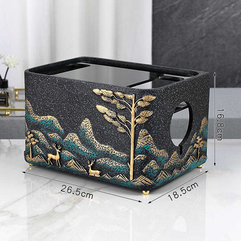 Black small pine deer double layer