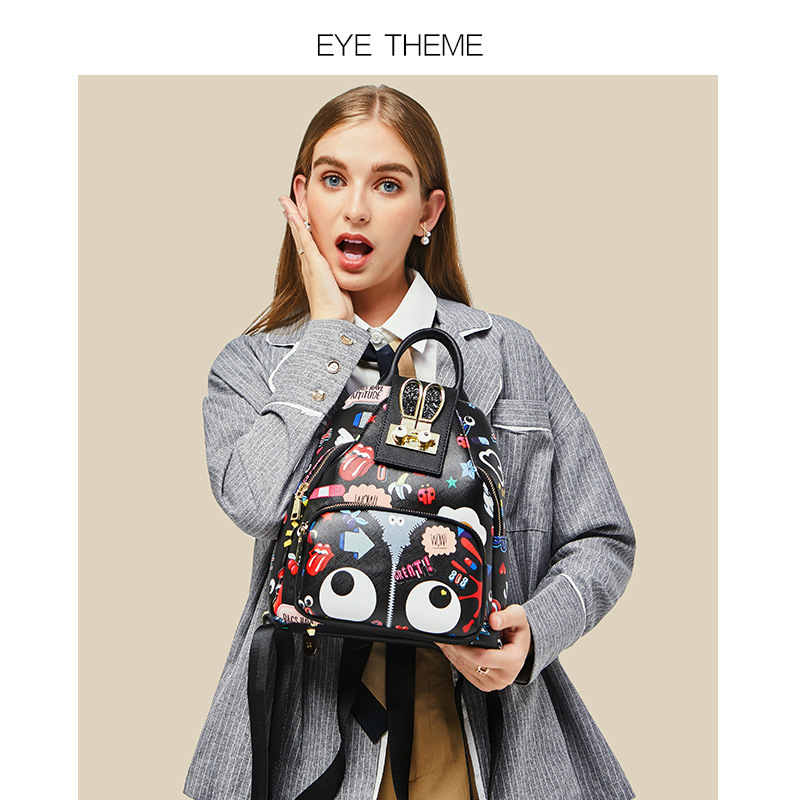 Bolsos para mujer, nueva mochila de viaje informal para estudiantes de marca de moda ins de estilo coreano de alta gama, mochila 1733 #