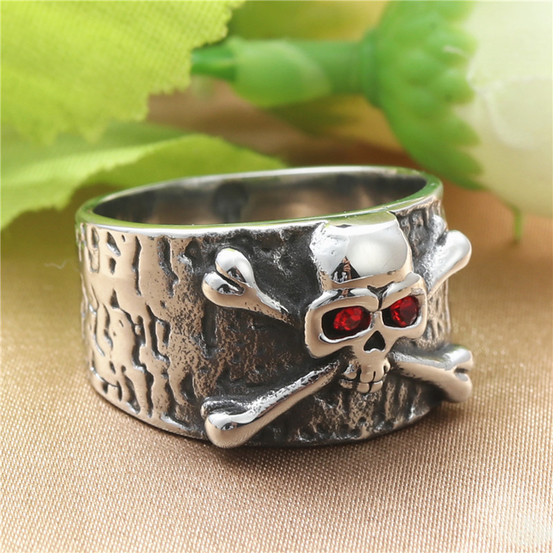 Retro multicoloured ring stainless steel