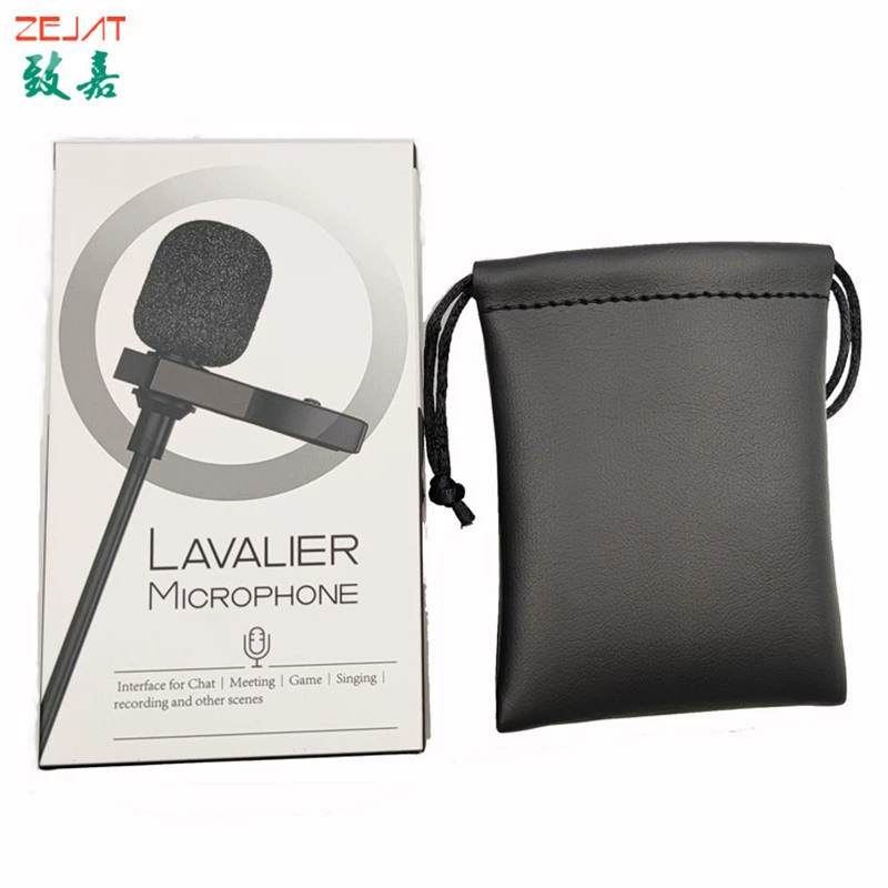 Прямая трансляция голосовой воротник микрофон упаковка цветная коробка PU кожаная сумка с продуктом отгрузки