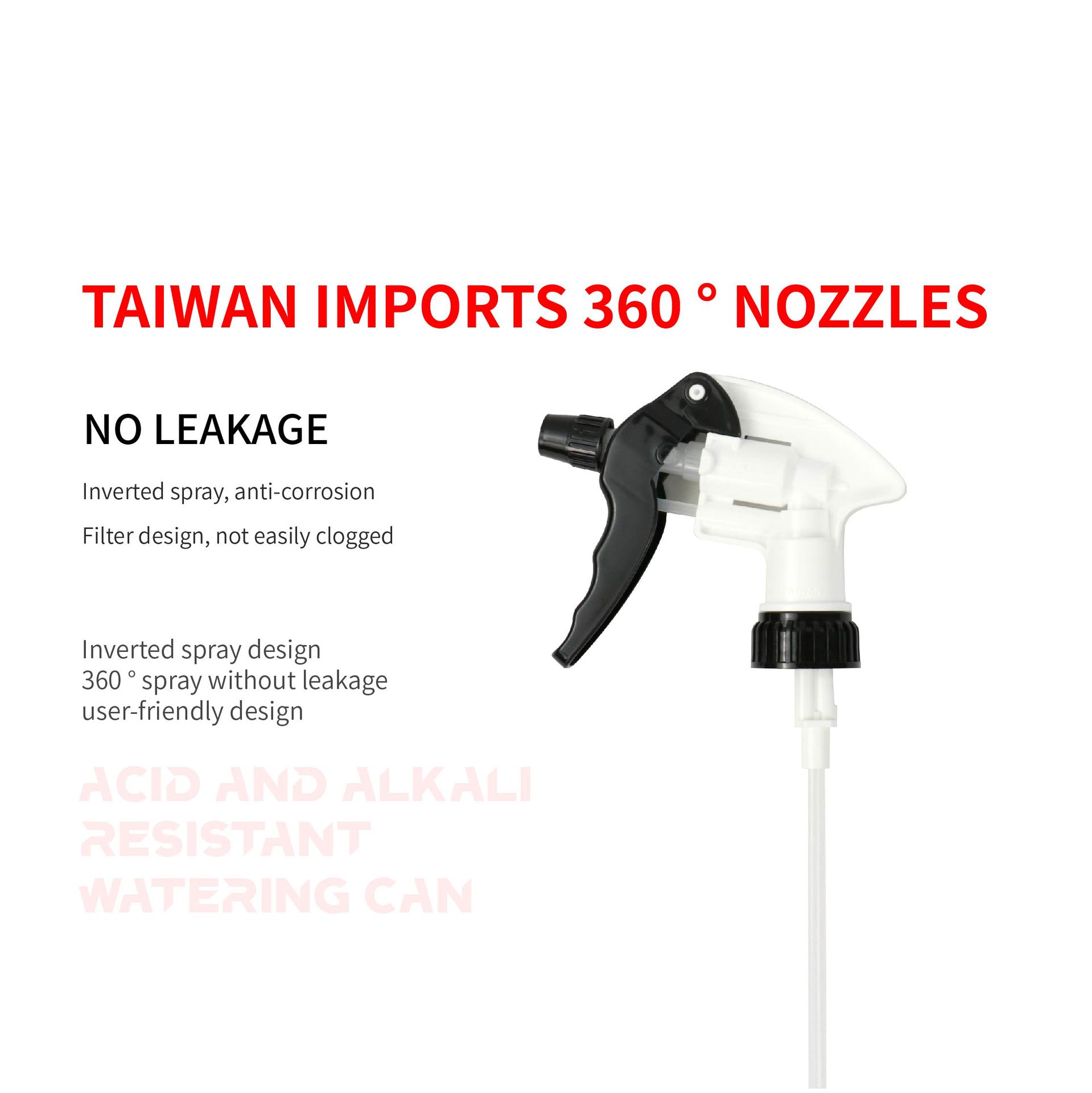 Cross-Border Acid and Alkali Resistant Foam Spray Bottle Car Beauty Car Wash Cleaning Supplies Transparent Spray Head