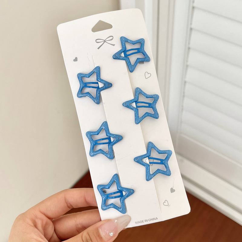 Horquilla de color dopamina, clip de pico de pato de cabello roto coreano femenino, horquilla de sentido avanzado y2k, clip lateral con flequillo, tocado