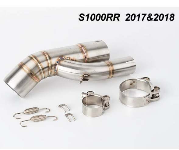 Motorcycle Sports Car Modified Exhaust Suitable for Bmw S1000Rr 304 Stainless Steel Mid-Section Exhaust Pipe
