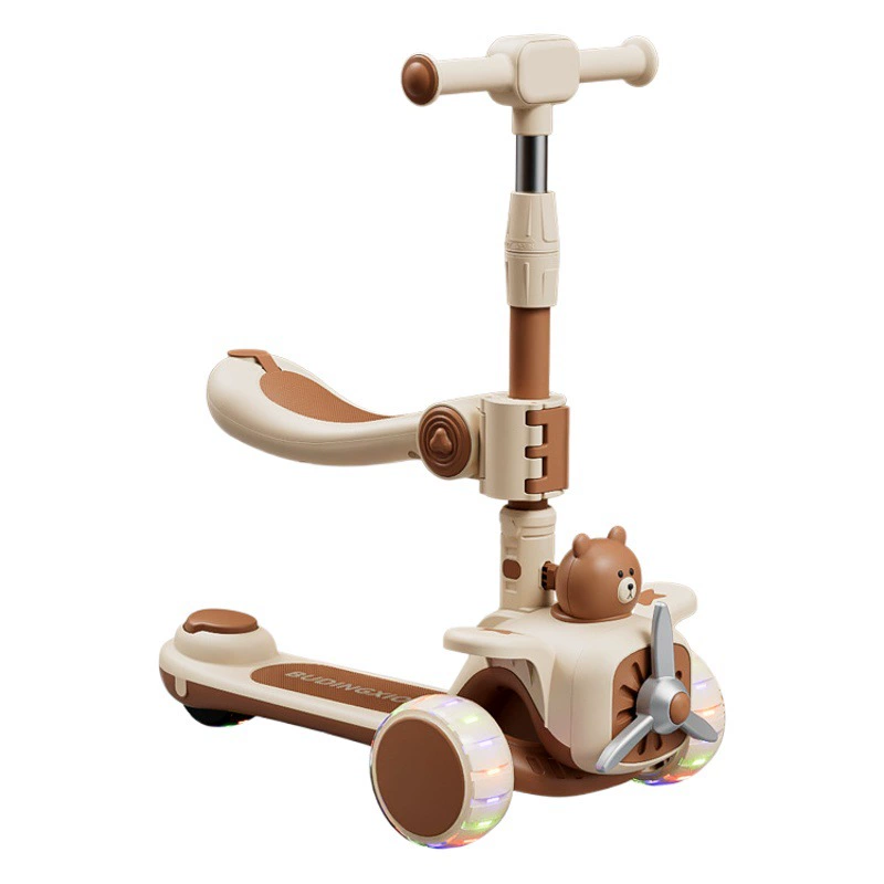 Самокат детский 1-3-6-12 лет мальчикам и девочкам Детский Детская педаль скользкий три-в-одном