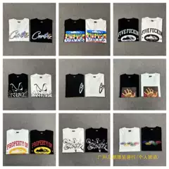 Foreign trade wholesale Cortez demon basic series short sleeved phantom letter logo printed T-shirt couple outfit