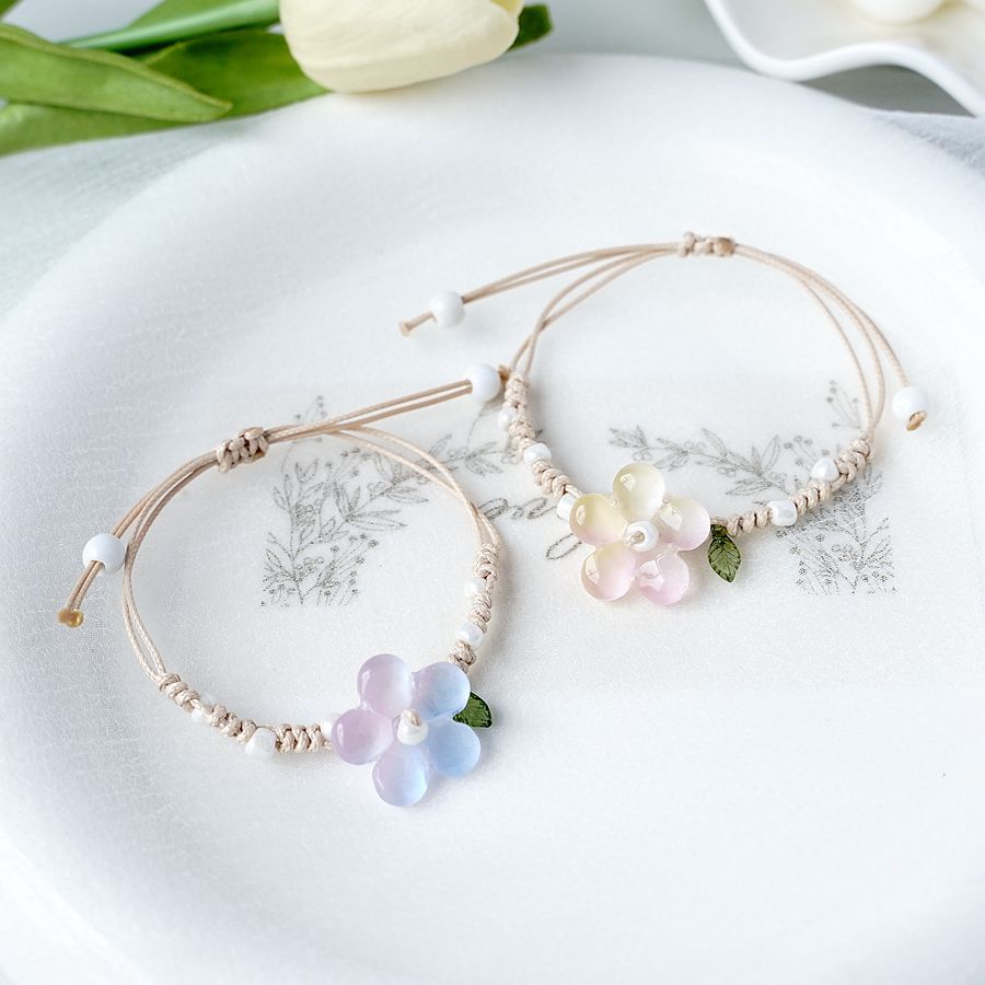 Simple Style Flower natural stone Flowers Bracelets