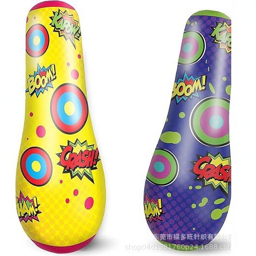 Inflatable Children's Boxing Punching Bag, Educational Stress-Relief Toy, Outdoor Sports Toy, Pvc Inflatable Punching Bag