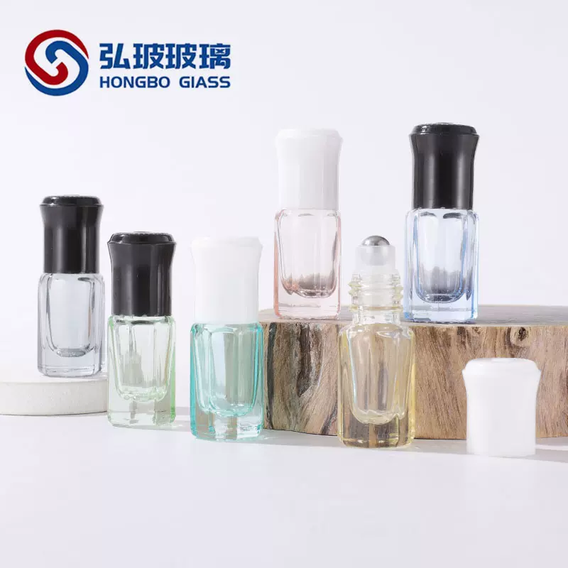 3ml八角滚珠瓶 走珠瓶 精油瓶 香水瓶彩色 6ml  12ml异形瓶