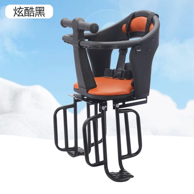 Battery Car Bicycle Scooter – Motorcycle child seat - black-electric-vehicle-rear-seat-binder