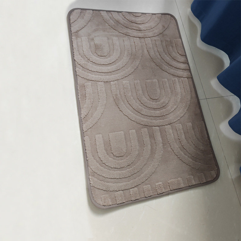 Comercio exterior transfronterizo imita alfombra de cachemira estampada larga alfombra de baño alfombra antideslizante alfombra de lujo ligera