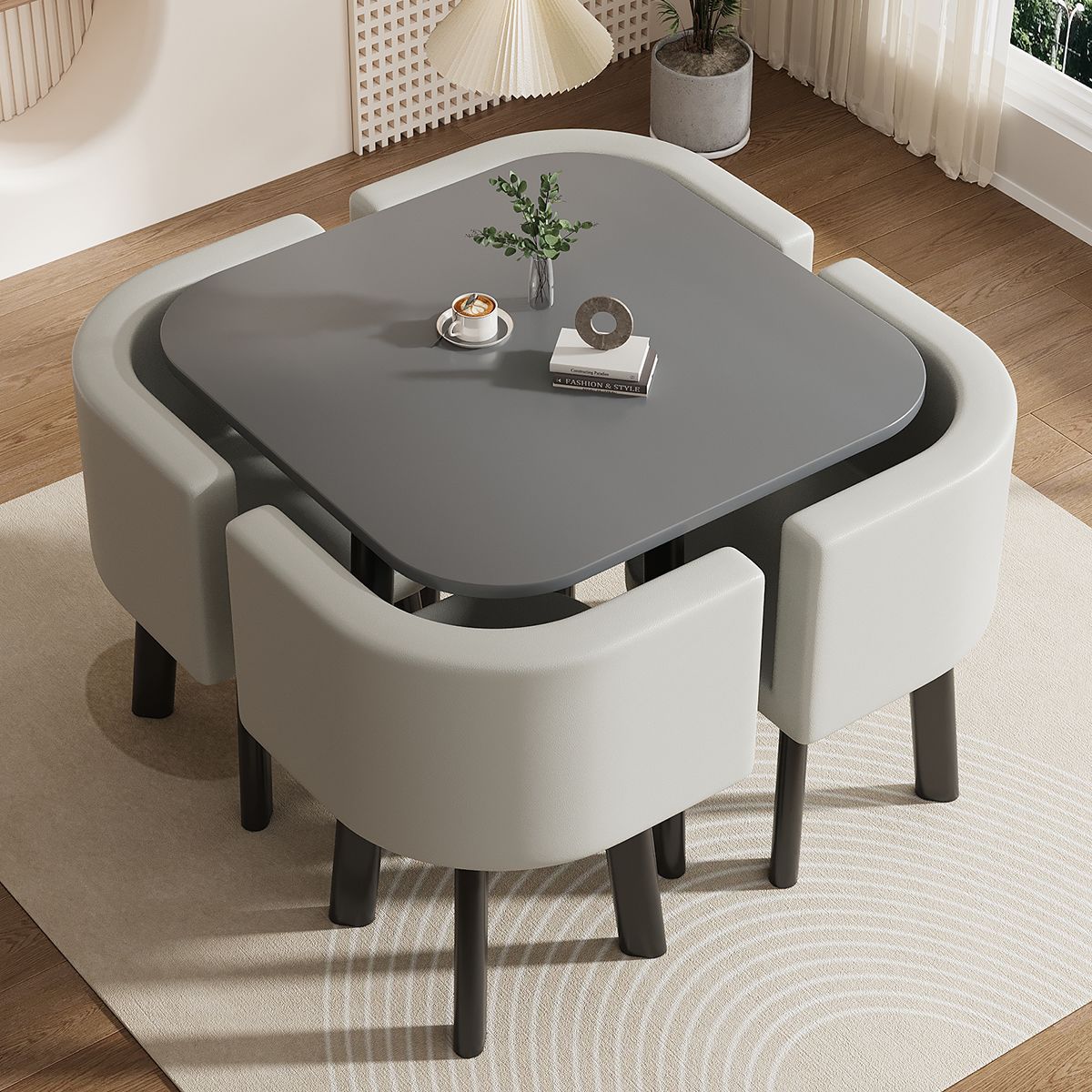 Mesa y silla de negociación simple mesa redonda de recepción de negociación casual mesa de recepción mesa comercial de té de leche y postres mesa y silla image 30