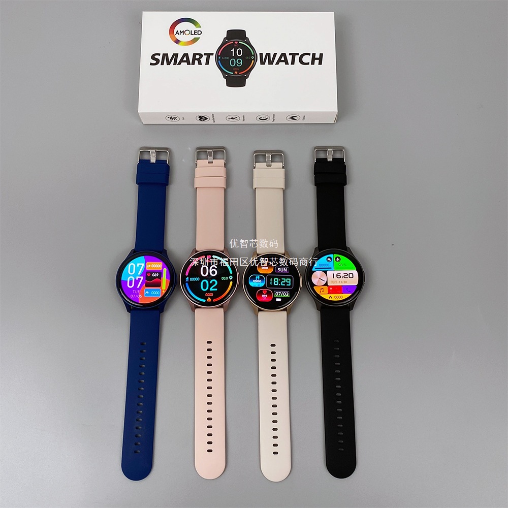 Nuevo reloj inteligente transfronterizo ZW60 AMOLED pantalla redonda Bluetooth llamada de salud reloj deportivo Smartwatc