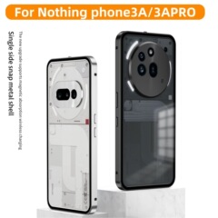 クロスボーダー適用Nothing phone3Aスナップ携帯ケース3APRO金属片面PC保護鏡転倒防止カバー