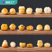 厂家批发天然白玉菩提饰品配件 DIY水晶手串手机链招财猫隔珠批发