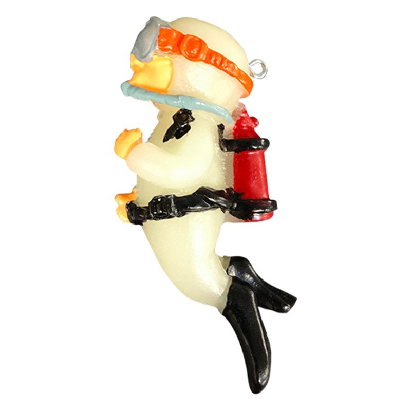 Azul grasa buzo acuario colgante pecera paisaje decoración pequeña decoración sumergido flotante buzo