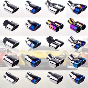 Cover exhaust tail pipe exhaust exhaust pipe sounder universal tail pipe modified stainless steel muffler exhaust pipe car