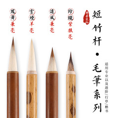 毛の筆を兼ねて紫の七紫の三狼の羊のミリの書道のやせた金の体は小さい楷書の筆の字を写し取って絵を描きます。