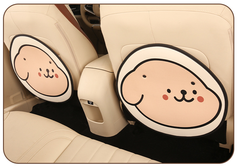 Car Seat Back Anti-Kick Pad Rear Universal Cartoon Kidsren's Stain-Resistant Car Rear Seat Protective Pad Protective Pad