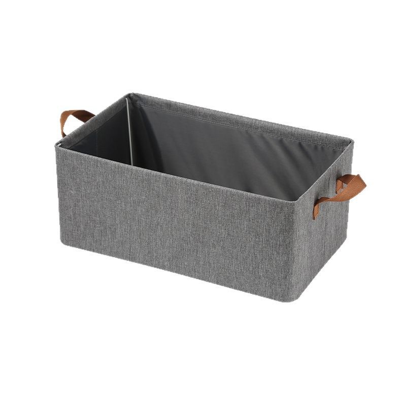 Caja de almacenamiento de marco de acero catiónico tipo cajón plegable para ropa armario laminado caja de almacenamiento de acabado transfronteriza