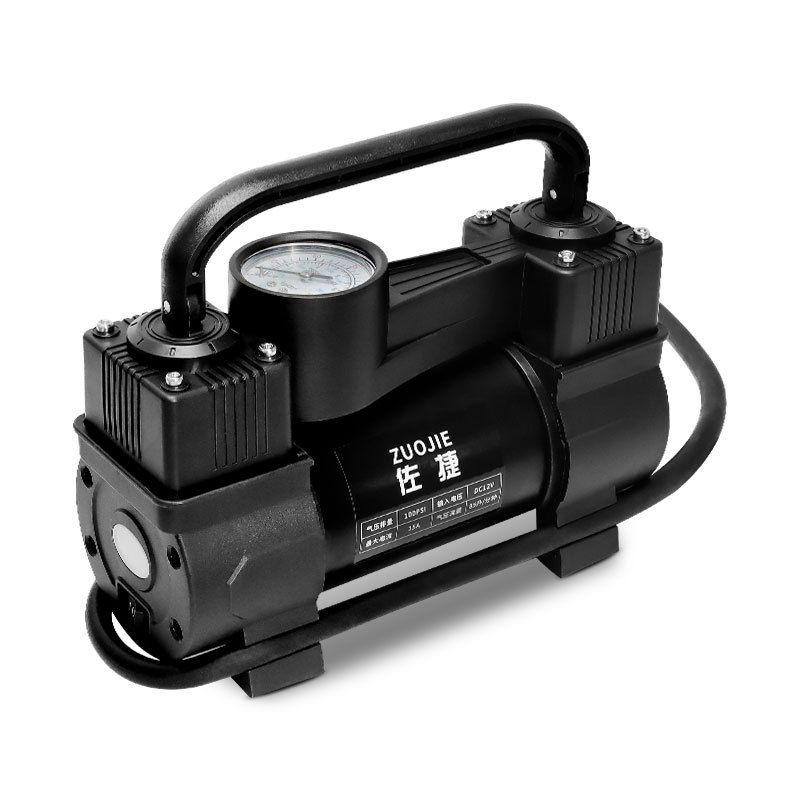 Car tire portable electric high-power double-cylinder lighting high-pressure air pump for car car air pump