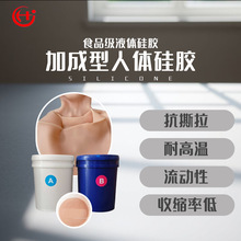 食品级医疗模拟模型人体硅胶加成型液态硅胶 1：1比例AB胶