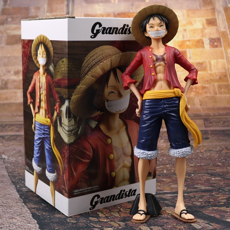 One piece smiley face group laughter Lufei hand-made face-changing color boxed cartoon hand-made model decoration wholesale