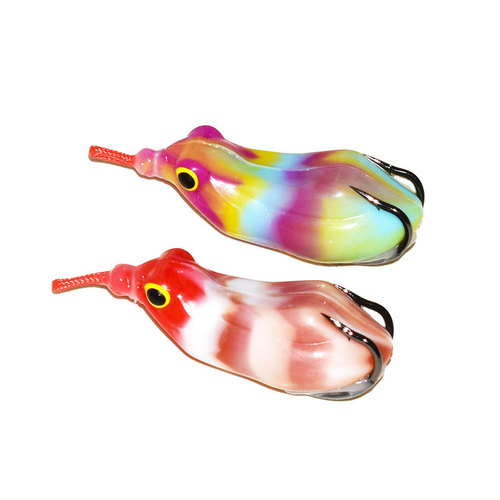 Thunder frog modified snakehead specializes in killing lures, fake bait, blood groove hook, upward angle thunder frog, long-range cross-border fishing gear, soft bait
