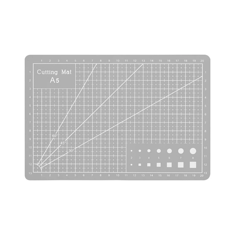 Двусторонний двухцветный разделочный коврик формата A5, 22×15 см, для DIY, нескользящий, легкий 0,15 кг