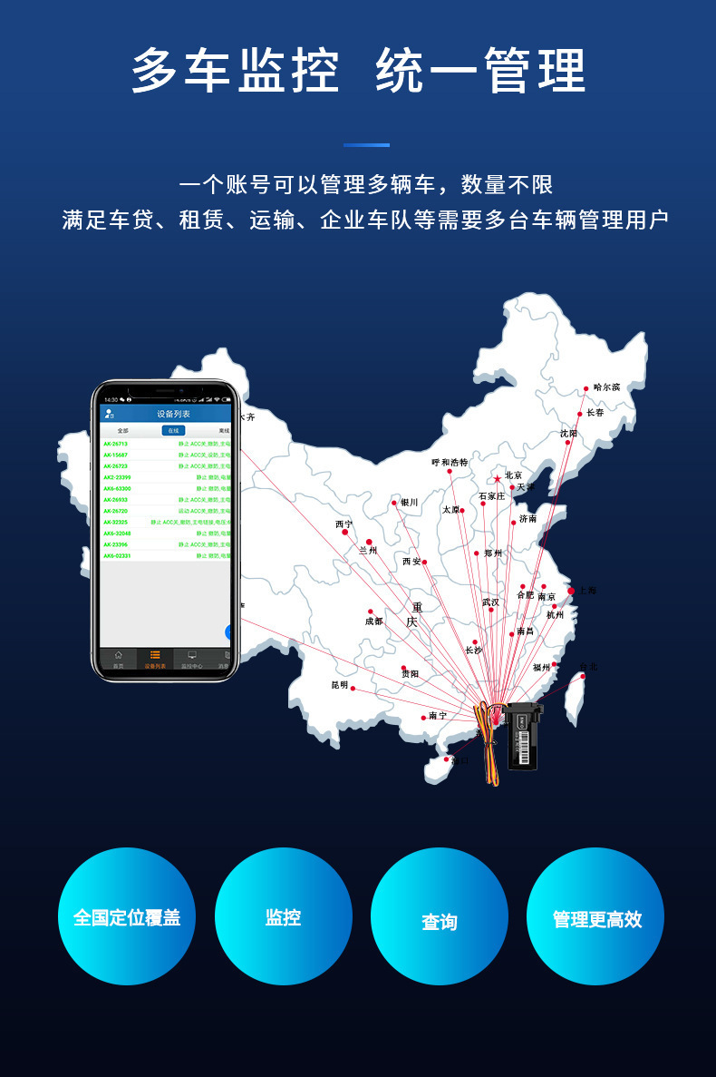 Locator car tracker 4G full network full band GPS Beidou global electric motorcycle tracking anti-theft