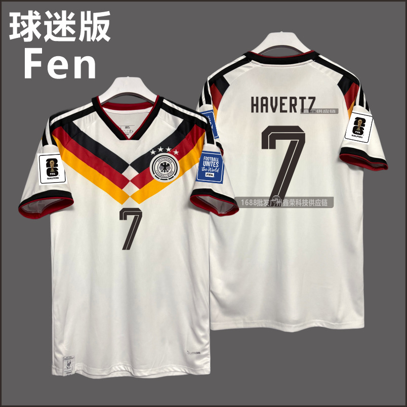 Camiseta de casa de la Copa del Mundo 2026 de Alemania No. 10 Muciara No. 17 Wirtz fan uniformes de fútbol al por mayor
