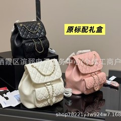 新款高级香风菱格双肩包2025背包链条单肩百搭韩版时尚休闲包网红