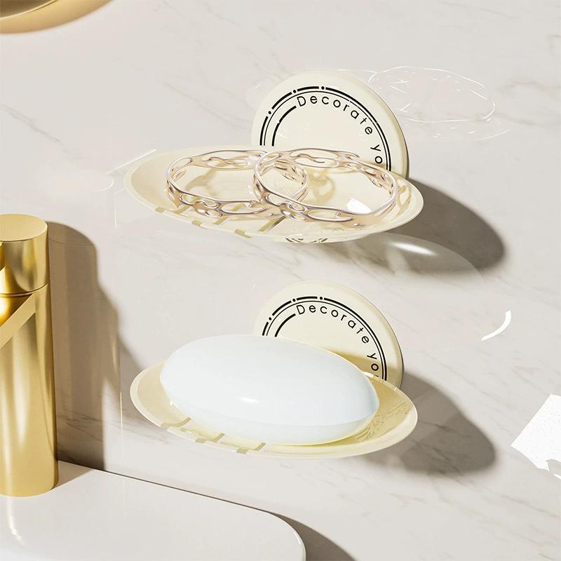 T креативная мыльница на присоске, настенная сливная мыльница без перфорации, бытовая мыльница, мыльница для ванной комнаты, мыльница для хранения