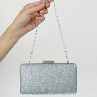 Jing Factory Direct Sales Evening Bag Handbag Dress Simple Shoulder Bag Chain Shoulder Bag Crossbody Banquet Girl Small
