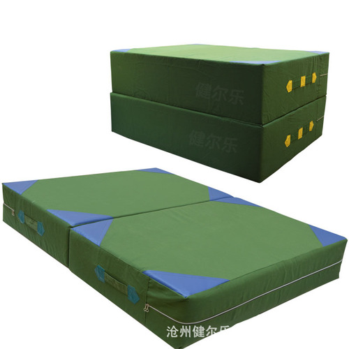 Diving Mat for High Jump, Rebounding Mat for Vaulting, Foldable High-Elasticity Thick Canvas Gymnastic Mat