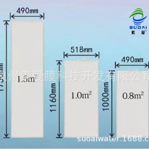 污水处理一体化MBR浸没式平板膜组元件 浸没式PVDF膜生物反应器设
