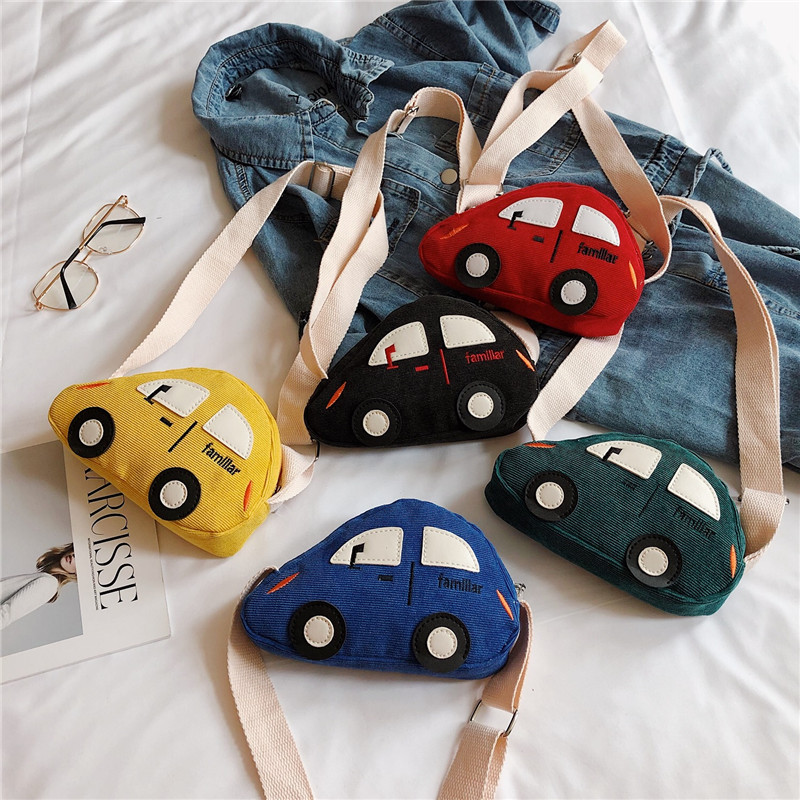 Bag A car Inclined shoulder bag 2020 new pattern children knapsack lovely men and women baby Western style personality One shoulder Wave packet