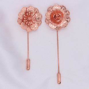 Metal jewelry accessories multi-layer assembly rose corsage pin flower collar pin other styles contact customer service