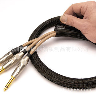 Cable Harness Computer Connection Wire Flame Retardant Network Tube Black Self-Rolled Braided Casing Wire Nylon Protective Casing