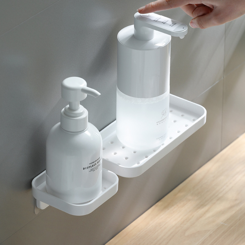 Small S Adhesive Storage Rack Wall-Mounted Storage Rack Hand Sanitizer Storage Bathroom Storage Rack Kitchen Sundry Rack