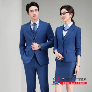 面试商务套装银行男女西服销售同款西装职业工作服职业装工装正装