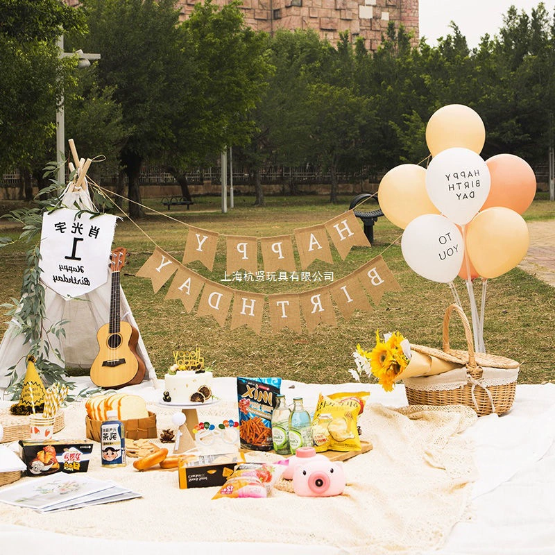 Однолетние воздушные шары для пикника, украшения для детского дня рождения, уличная вечеринка, детский реквизит для фотосессии