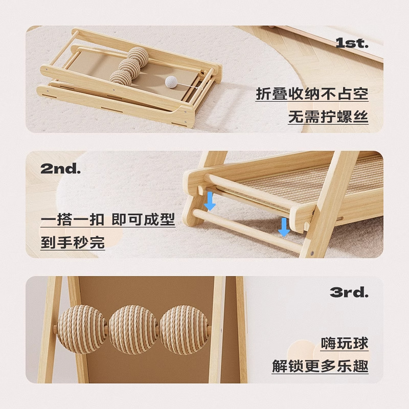 Placa de agarre para gatos resistente al desgaste y sin caspa Almohadilla de agarre para gatos de sisal