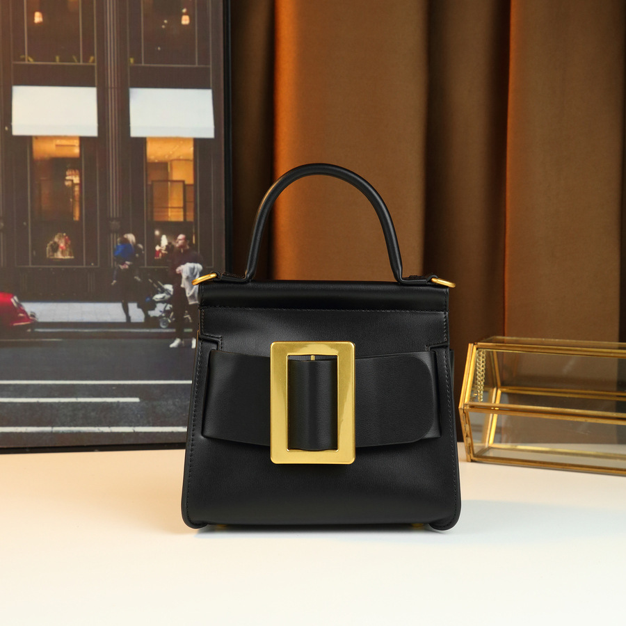 Korean Style Women's Shoulder Crossbody Bag Simple Stylish Square Handbag With Belt Buckle Trendy Versatile Accessory_voghion.com