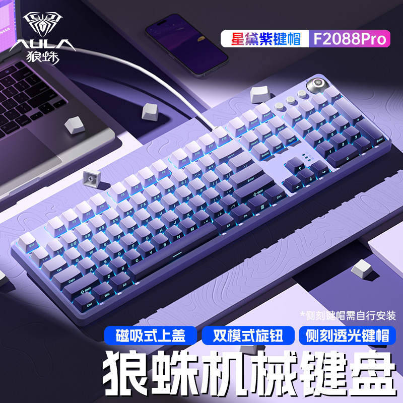 タランチュラの機械のキーボードの側はグラデーションのボタンを刻んでゲームの事務のデスクトップのノートの卸売りを競争します。|undefined