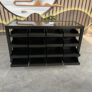 Shengjining Island Display Cabinet Women's Clothing Display Cabinet Women's Clothing Store Shoe Cabinet Jewelry Glass Flow Table Display Stand