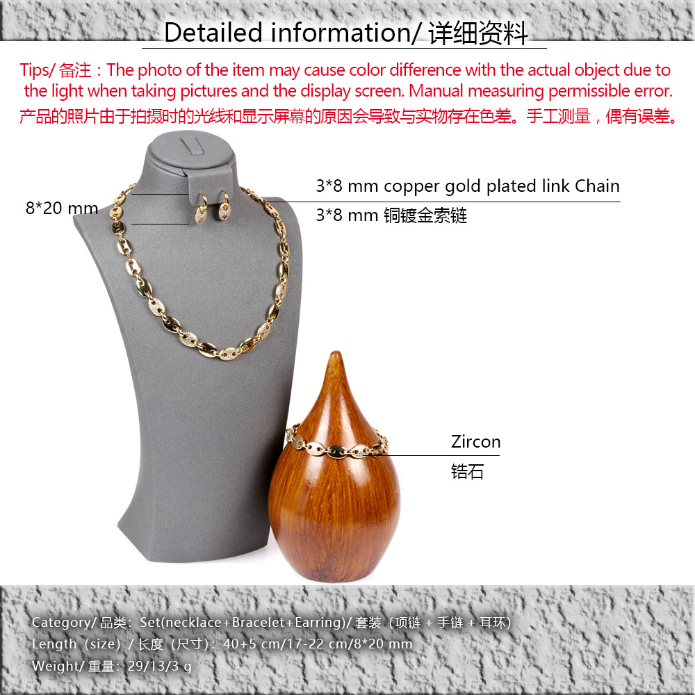 New Fashion Bean Pig Nose Necklace Set display picture 19