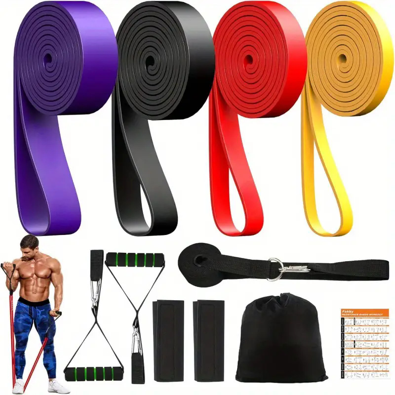 Sports Yoga Fitness Resistance Training Pull Band Chest Muscle Training Shoulder Pull Rope Track and Field Weight-Bearing Resistance Band Cross-Border