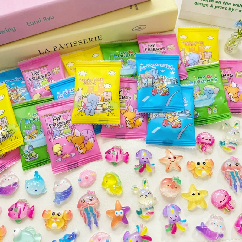 Аквариум Морские животные слепые сумки Подарки Независимая упаковка Слепая коробка Детская игрушка Смола Небольшой украшение di'y Аксессуары